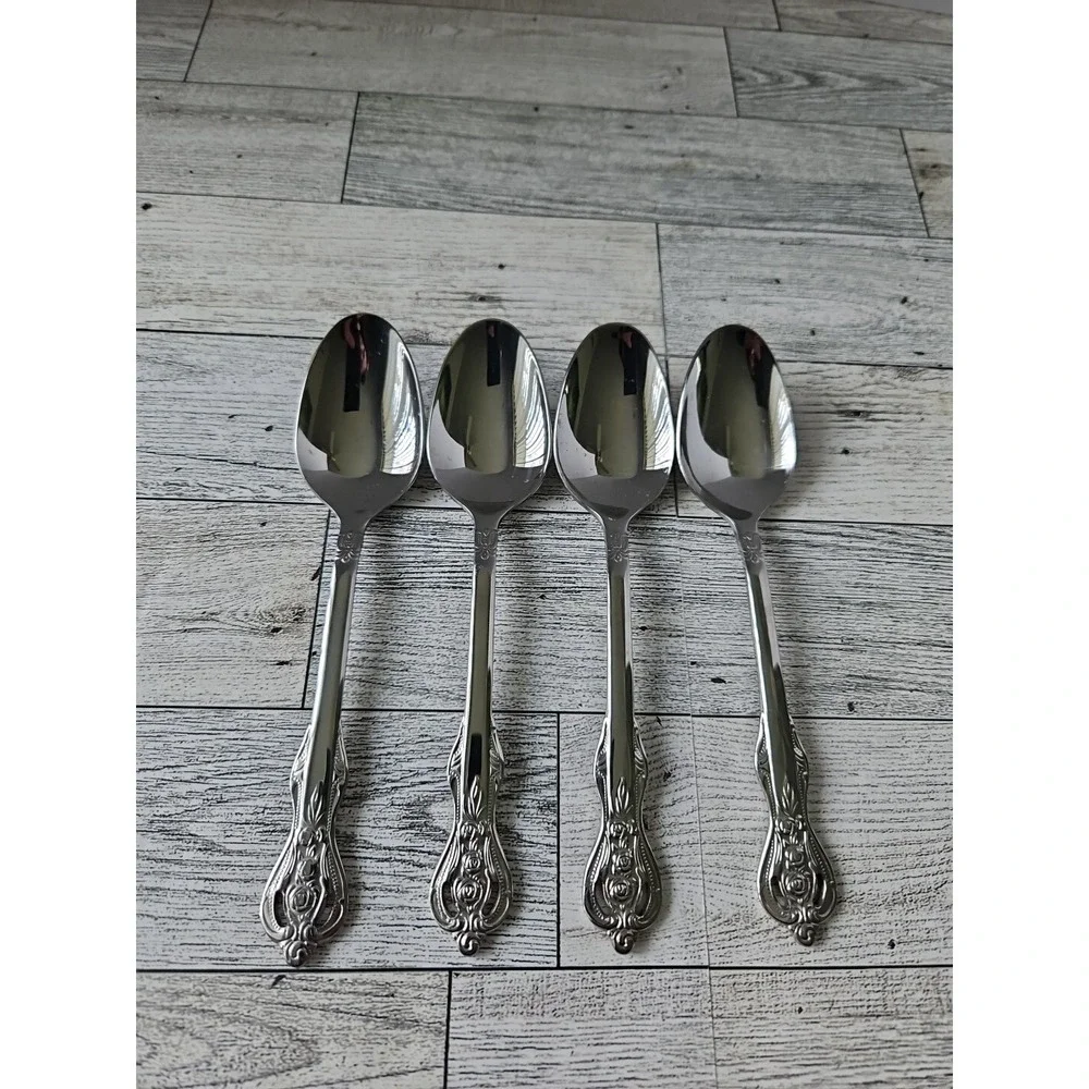HERITAGE MINT Ltd. Stainless ROYAL ALISTER 4 SPOONs 16/10